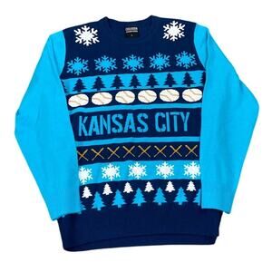 Exclusion Clothing Kansas City Long Sleeve Crewneck Sweater Men Large